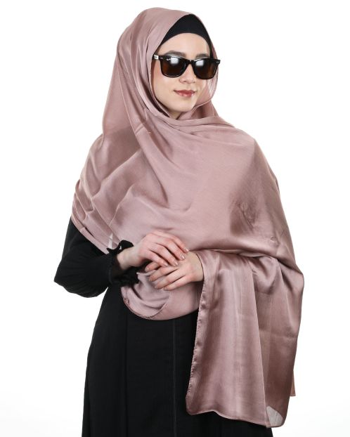 Gleaming and Elegant Stripes Bronze Hijab