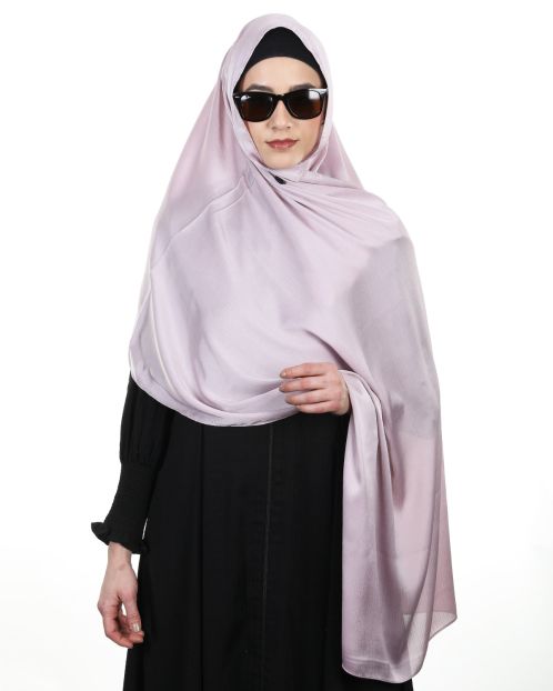 Gleaming and Elegant Stripes Light Purple Hijab