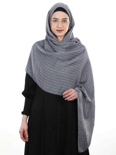 Dressy Printed Grey Hijab