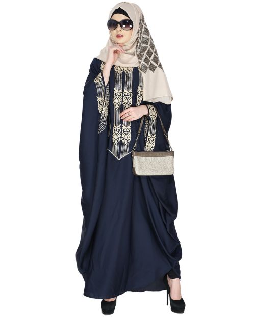 Majestic Midnight Blue Formal Kaftan