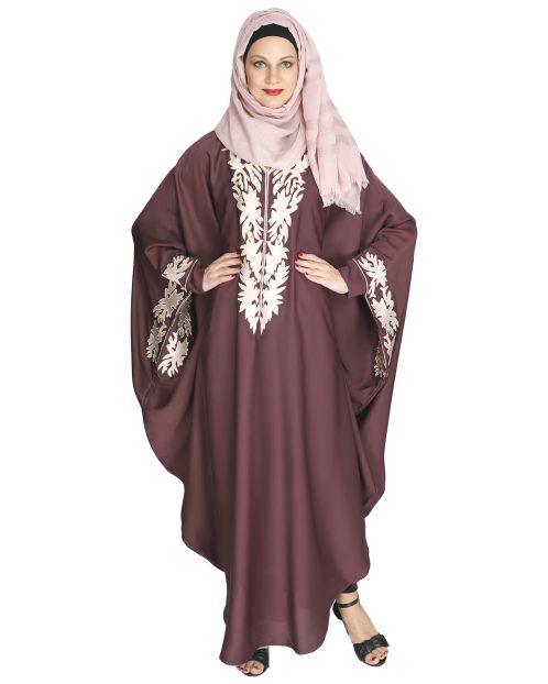 Aesthetically Elegent Dark Purple Kaftan