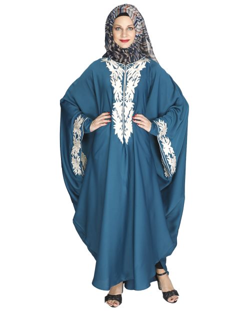 Aesthetically Elegent Teal Green Kaftan