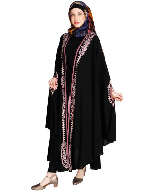 Jacket Style Black Kaftan