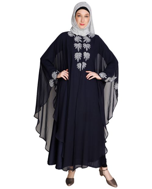 Sequence Enriched Dark Blue Kaftan