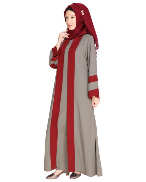 Contemporary Grey Abaya