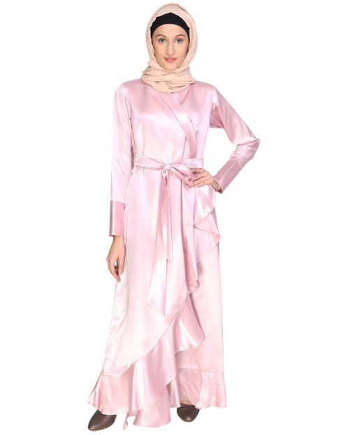 Overlap Baby Pink Maxi Dress
