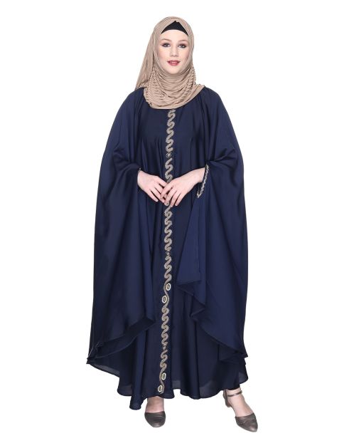 Regal Navy Blue Luxury Kaftan