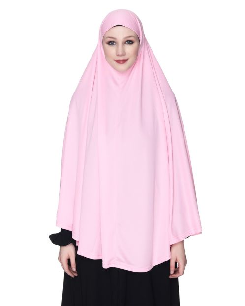 Classy Jersey Light Pink Khimaar